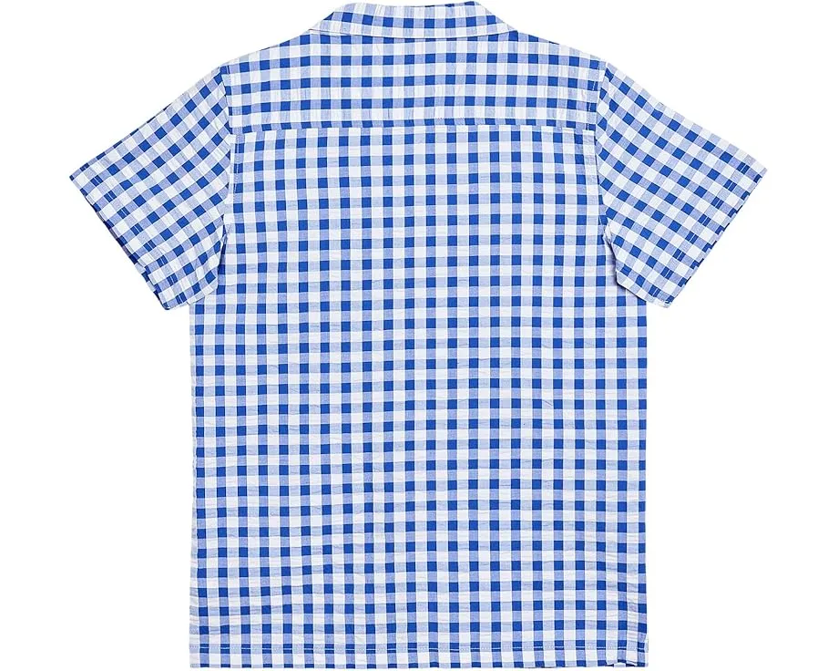 Рубашка Janie and Jack Gingham Cabana в клетку с нагрудным карманом