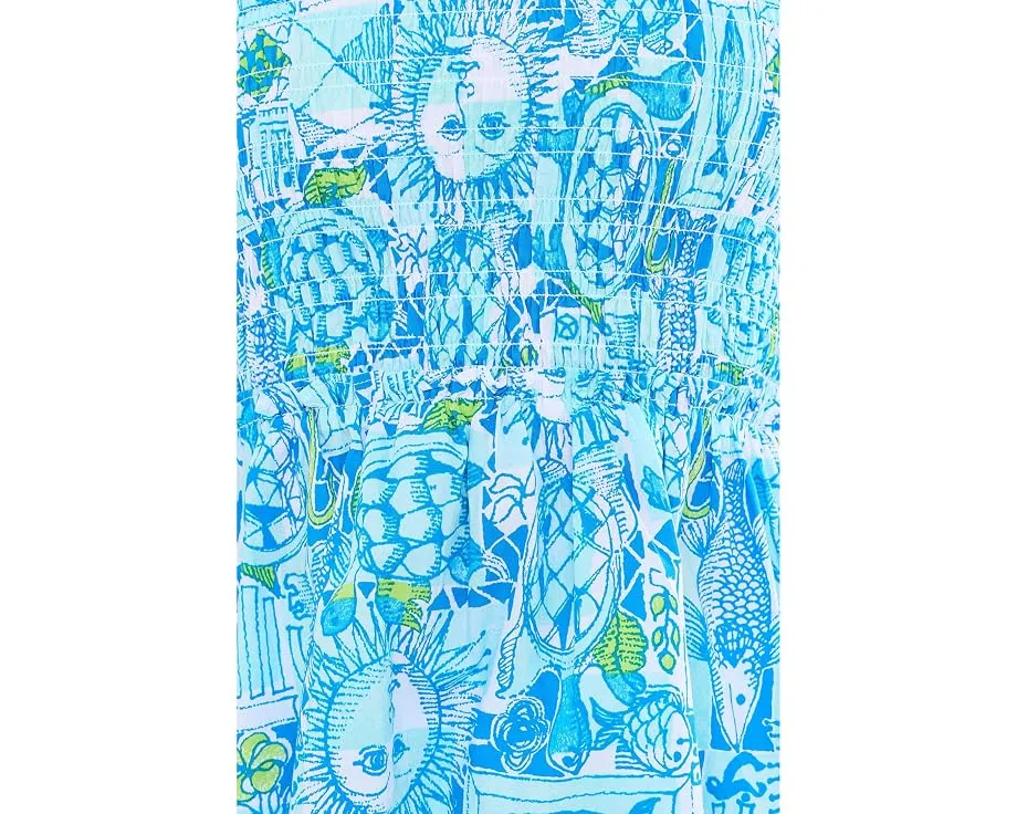 Топ Hadly Smocked от Lilly Pulitzer с квадратным вырезом и оборками