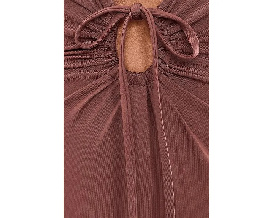 Цельный купальник Piper One-Piece Classic с вырезом и шнуровкой