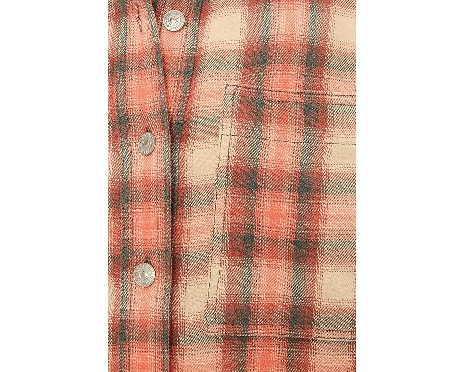 Рубашка Free People Ashley в клетку из фланели оверсайз