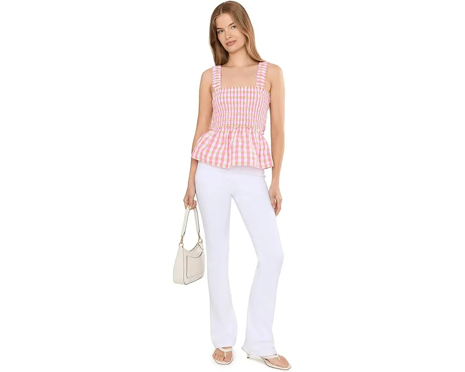 Топ Hadly Smocked от Lilly Pulitzer с квадратным вырезом и оборками
