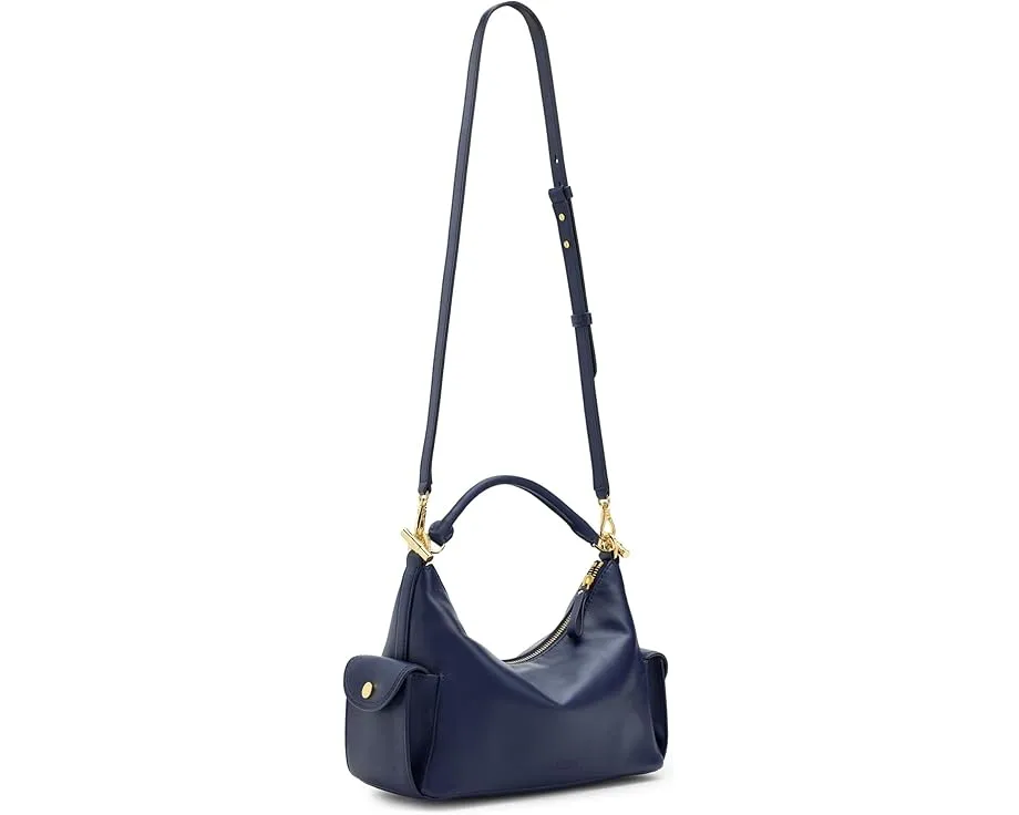 Маленькая плечевая сумка Lauren Ralph Lauren из мягкой кожи наппа