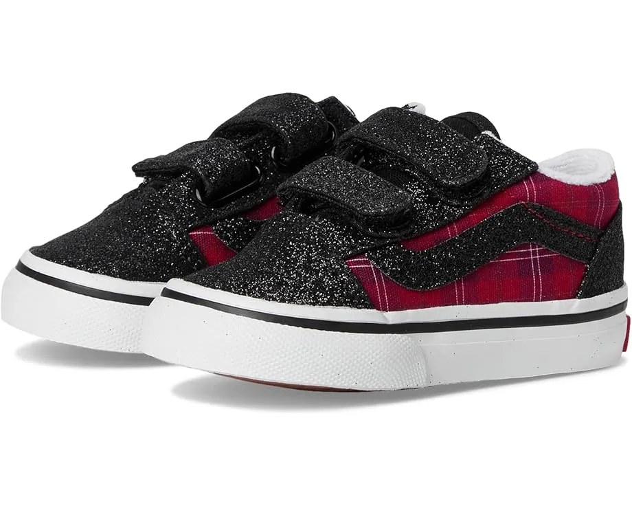 Кроссовки Vans Kids Old Skool V для детей на липучках с усиленным мыском