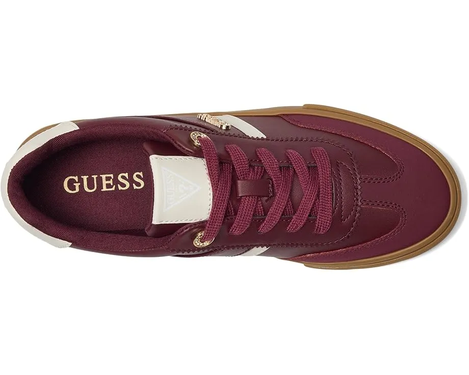 GUESS кроссовки Loui с Т-образным мыском и кожаной отделкой