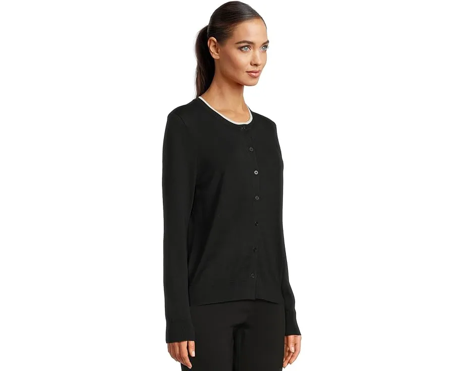 Кардиган Elliott Lauren Modal Knits на пуговицах с двойным воротником