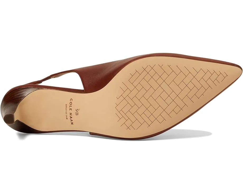 Cole Haan лодочки Vandam на каблуке 65 мм с леопардовым принтом и открытой пяткой