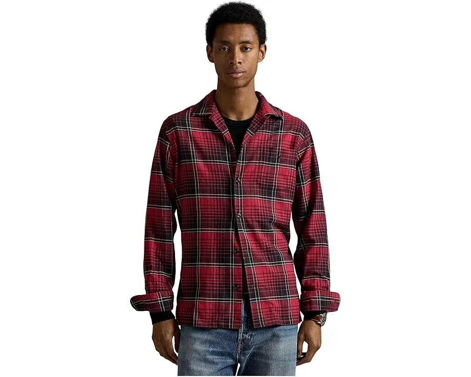 Polo Ralph Lauren рубашка Camp в клетку из вельвета с классическим кроем