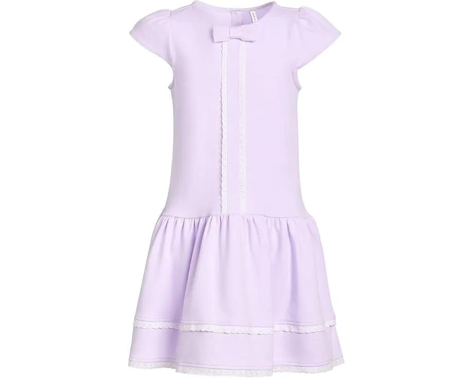 Janie and Jack платье из ткани понте для детей с рюшами и запахом