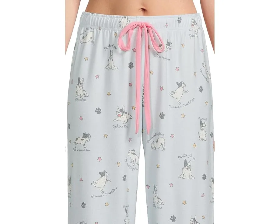 Пижамный комплект P.J. Salvage с принтом и широкими брюками