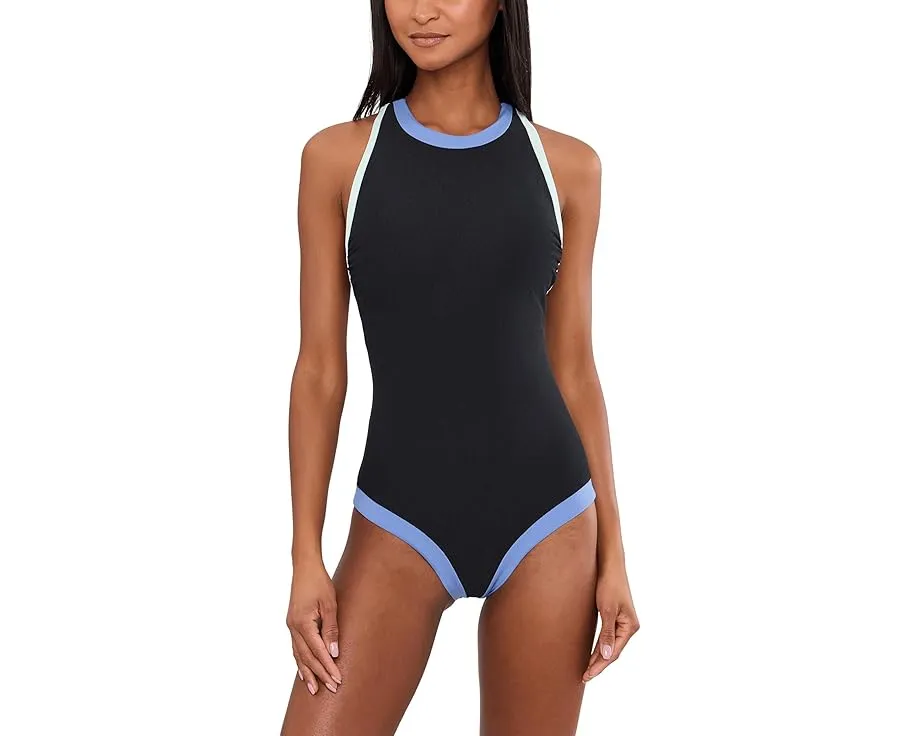 Цельный купальник Beach Riot Steph с глубоким вырезом и перекрестной спинкой