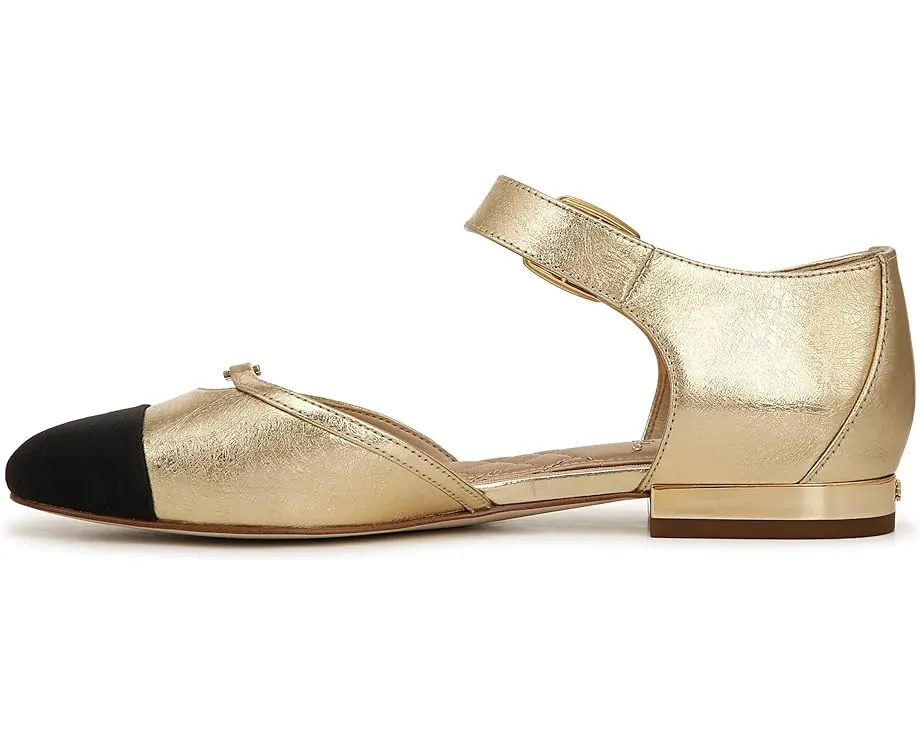 Балетки Rylie с контрастным каблуком и регулируемой пряжкой Sam Edelman