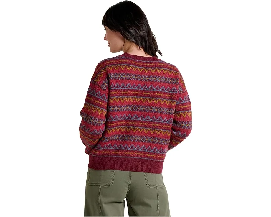 Свитер Wasatch Crew с оверсайз посадкой и рельефной резинкой Toad&Co