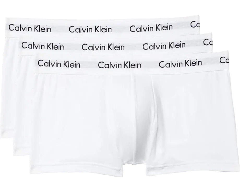 Calvin Klein Трусы-боксеры Cotton Stretch Low Rise 3 шт с контурной поддержкой