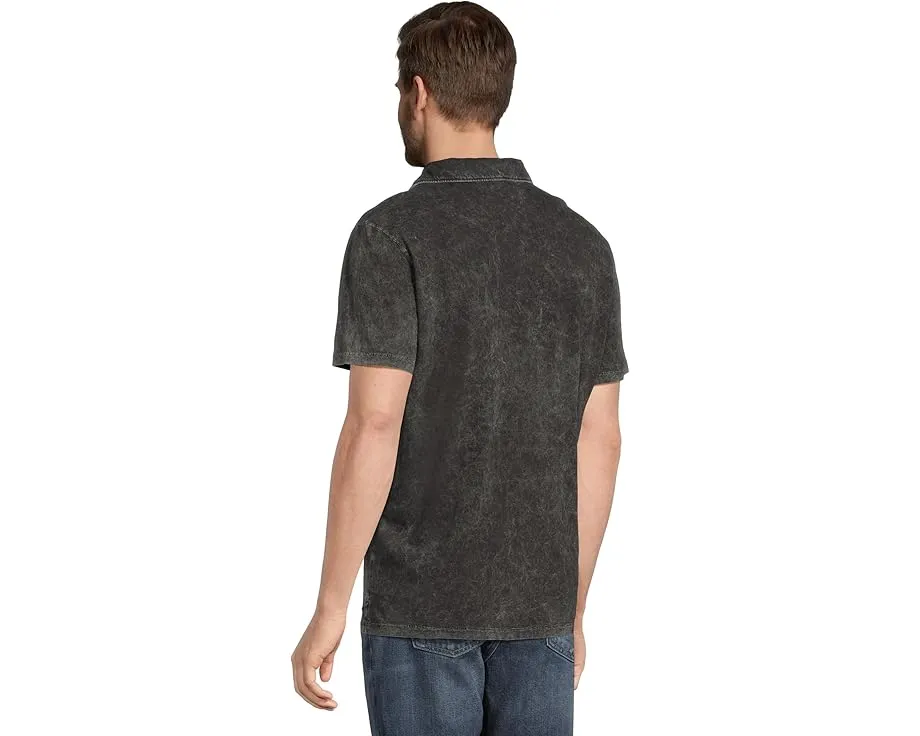 Поло Carsten с эффектом многослойного окрашивания и вышивкой от John Varvatos