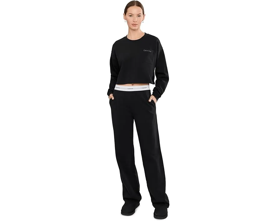 Широкие брюки Calvin Klein Underwear из джерси с логотипом на резинке