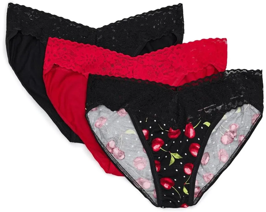 Hanky Panky комплект из 3 трусиков Dreamease Vikini с кружевом и низкой посадкой