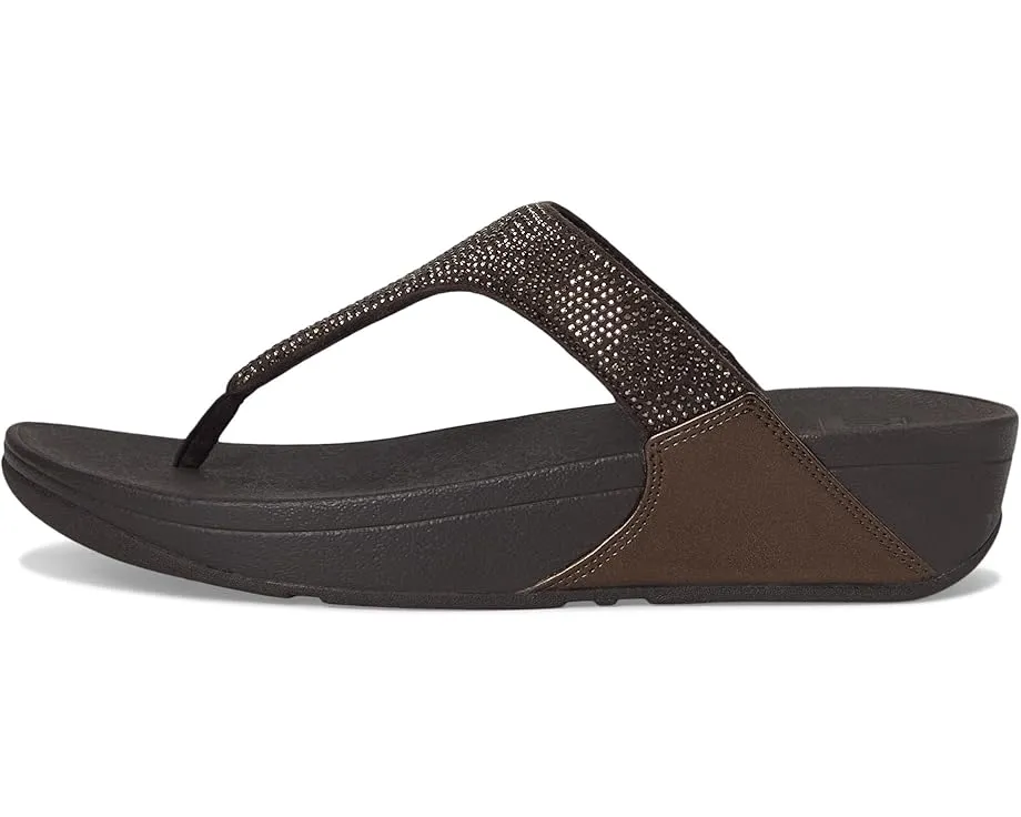 Сандалии FitFlop Lulu Crystal Toe-post с кристаллами и технологией MicroWOBBLEBOARD
