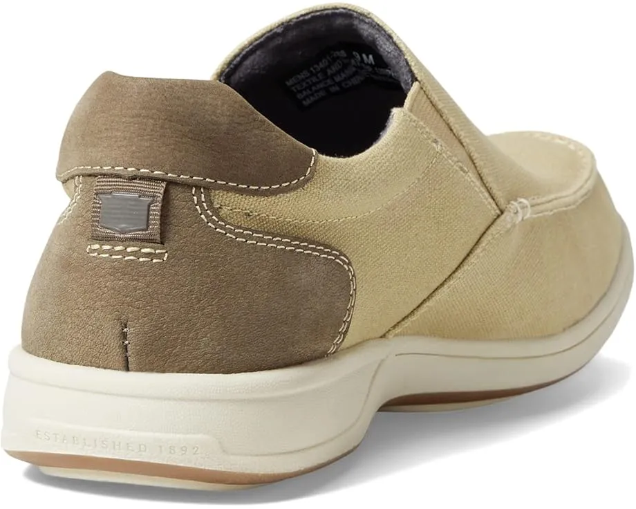 Мокасины Florsheim Lakeside Canvas с круглым носком на текстильной подошве