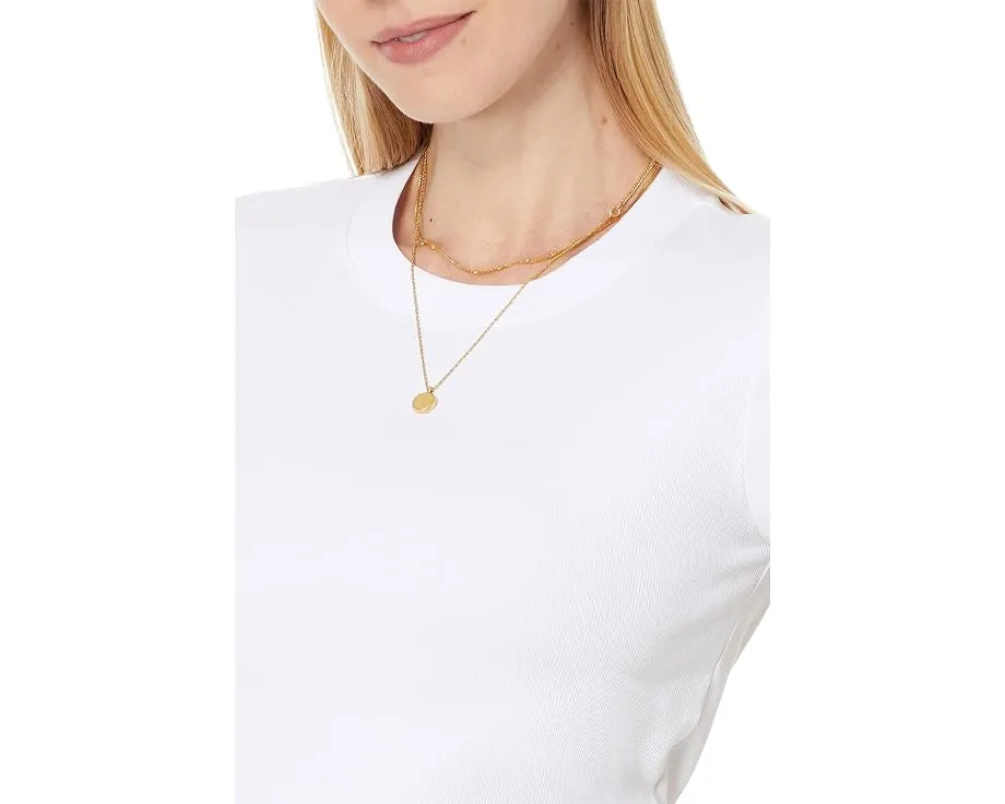 Футболка Madewell Supima Rib Tee с ребристым трикотажем и круглым вырезом