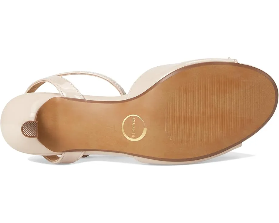 Journee Collection босоножки Jennifer на каблуке с бантом и ремешком на щиколотке