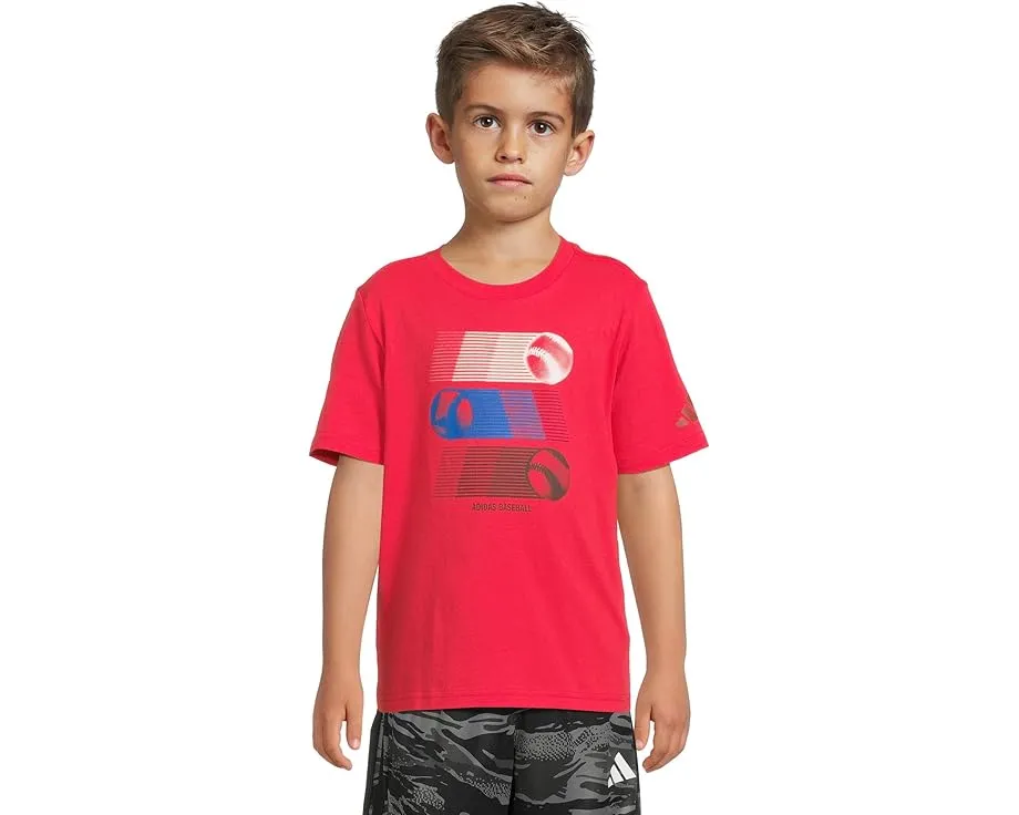 Футболка adidas Kids с принтом из мягкого хлопка для малышей и детей