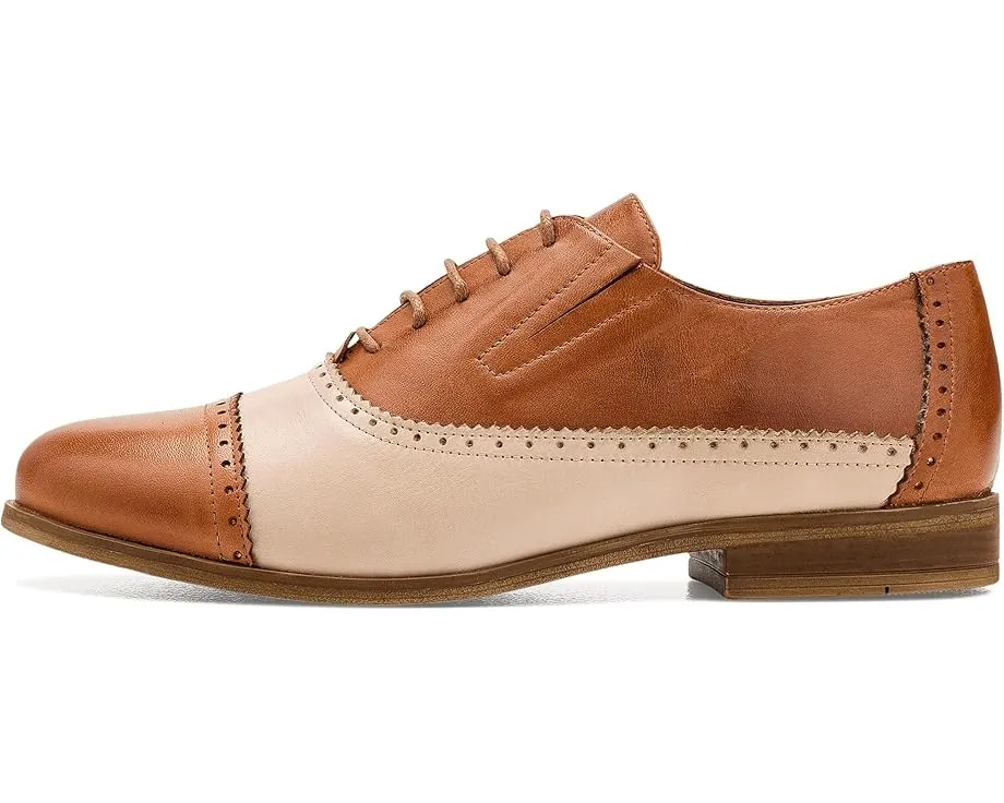 Туфли Miz Mooz Ina Flats с цветным блоком и шнуровкой на квадратном каблуке