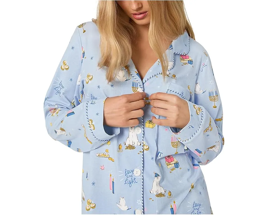Комплект пижамы Bedhead PJs Classic с длинными рукавами из хлопкового трикотажа