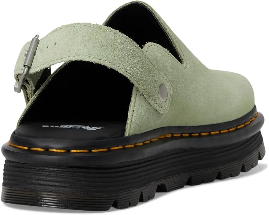 Мюли Dr. Martens Zeb Zag на гибридной амортизирующей подошве из замши