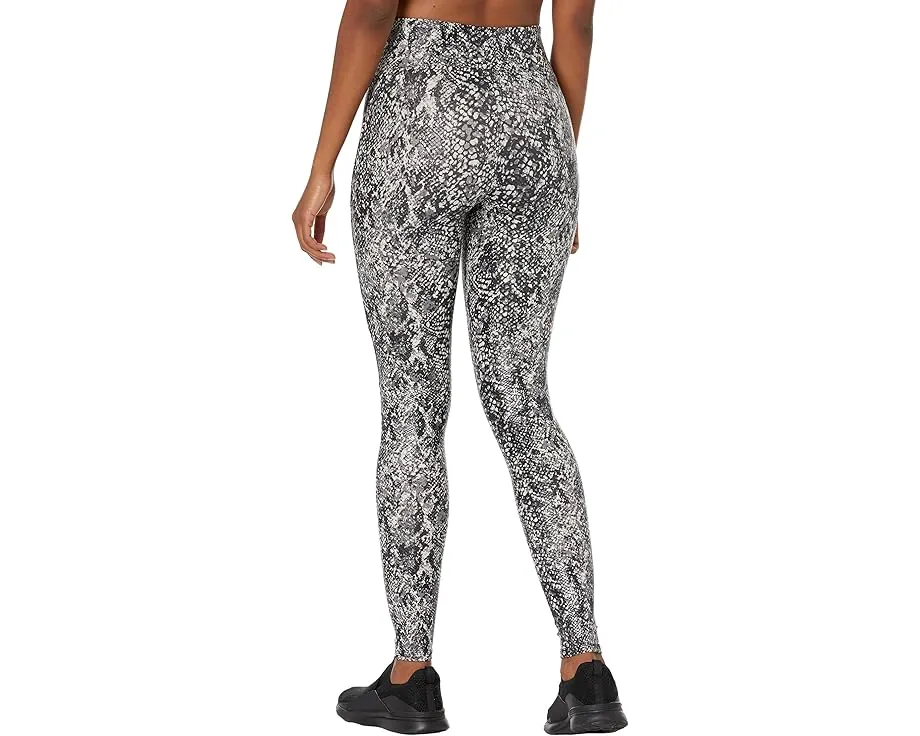 Spanx леггинсы Faux Leather Snake Shine с эффектом змеиной кожи и утягивающим поясом