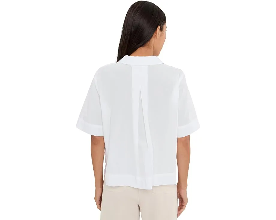 Блуза с классическим воротником из органического хлопкового поплина от Eileen Fisher