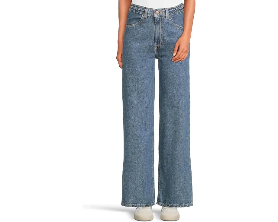 Джинсы Levi's® Premium Ribcage Wide Leg Braided с высокой талией и широкими штанинами