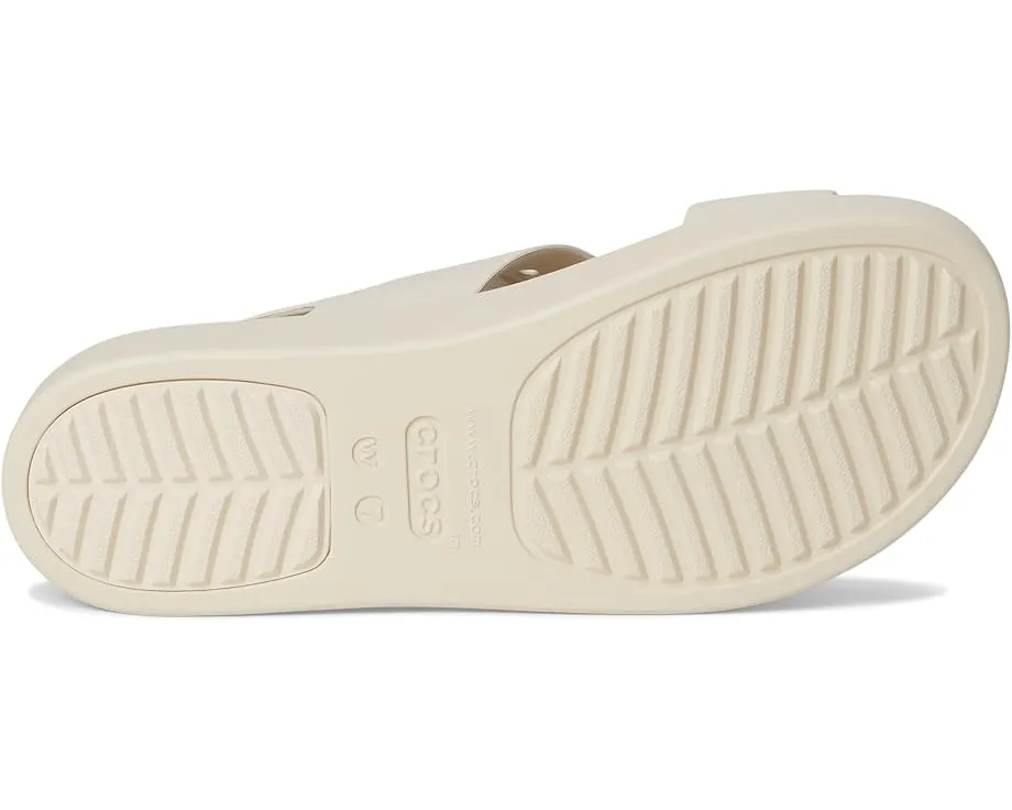 Сандалии Crocs Brooklyn 4U на низком клине с регулируемым ремешком и стелькой из ЭВА