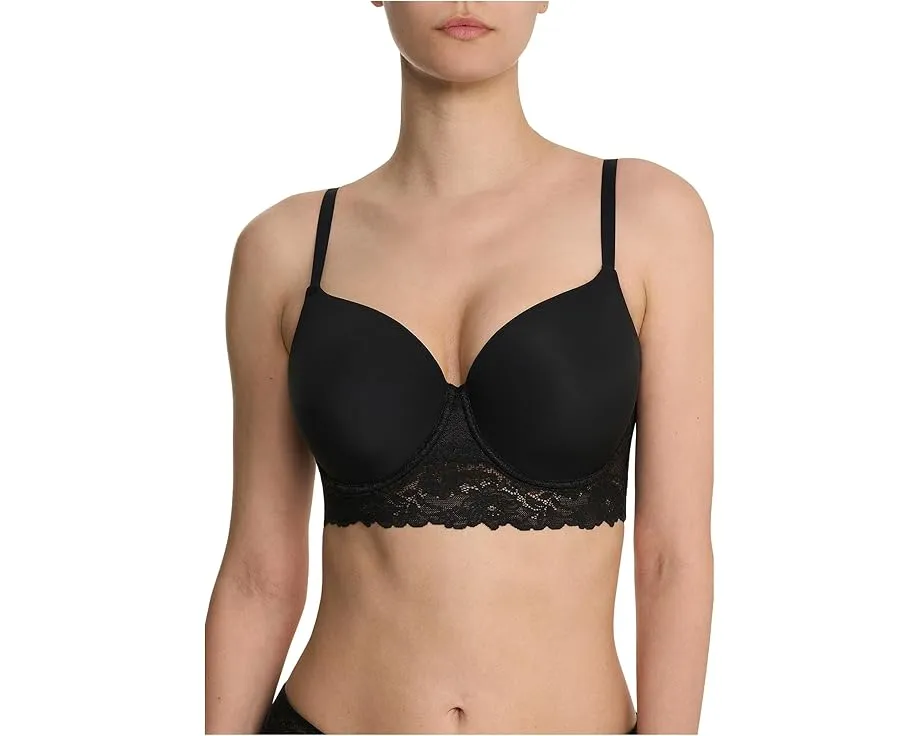 Бюстгальтер T-shirt с длинным основанием и кружевом Heavenly Full Coverage Natori