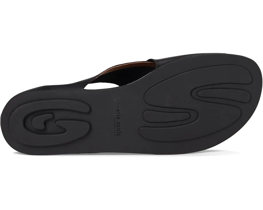 Сандалии Laniey на плоской подошве с открытым мысом из эластичной кожи Gentle Souls by Kenneth Cole