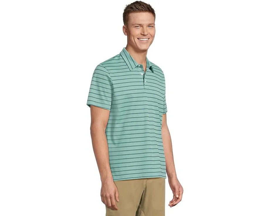 Поло L.L.Bean Comfort Stretch Performance в полоску с коротким рукавом и эластичной тканью пике