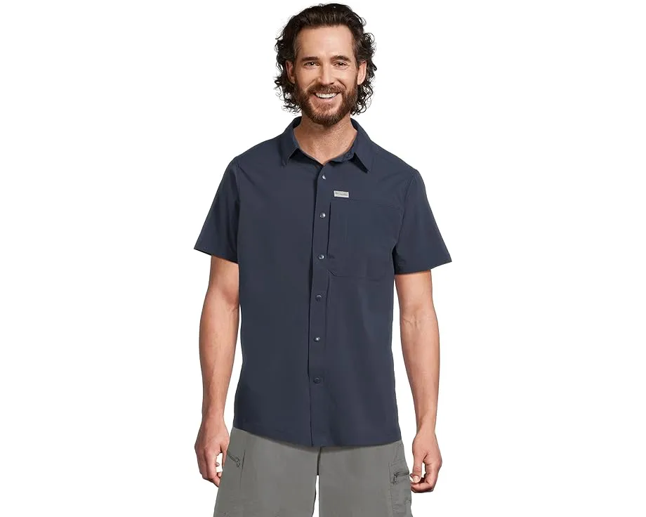 Columbia Sage Peak Woven Short Sleeve Shirt с защитой UPF 50 и технологией влагоотведения