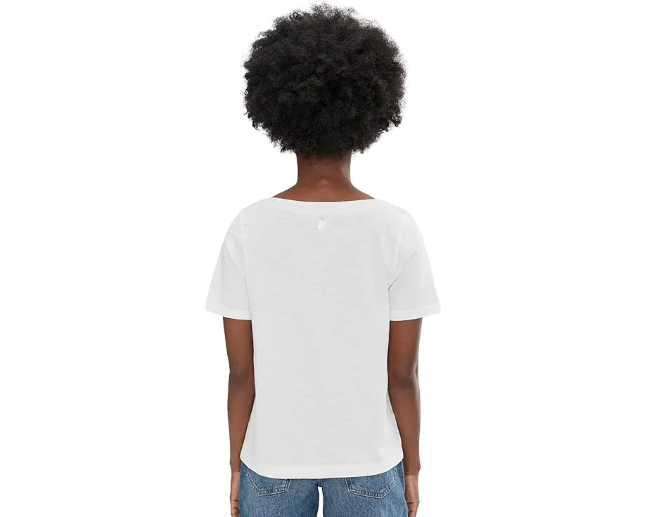 Футболка Tommy Bahama с вышитым ананасом из органического хлопка