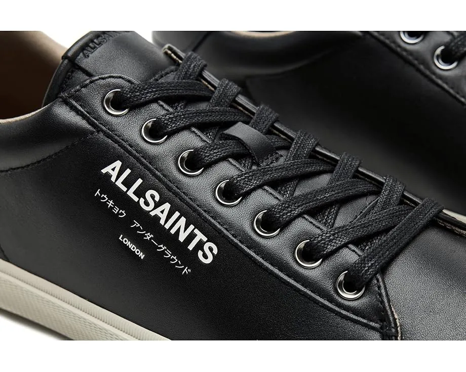 Кроссовки AllSaints Underground Leather Low Top на плоской подошве