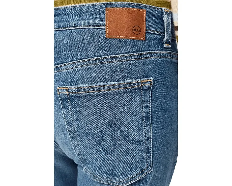 Джинсы Sandra Low Rise Slim Straight с низкой посадкой и прямым кроем в цвете 10 Years Illiad от AG Jeans