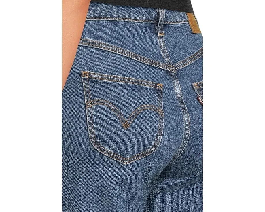 Джинсы Levi's Premium Ribcage Western Yoke с завышенной талией и прямым кроем
