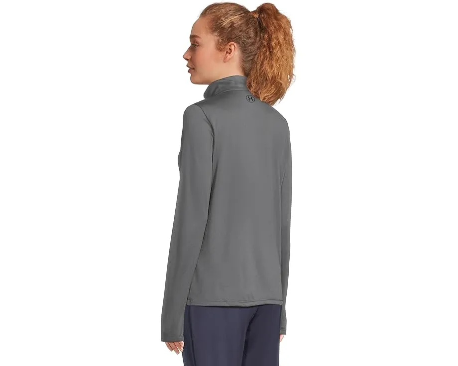 Under Armour футболка Tech 1/2 Zip Solid с воротником и длинными рукавами