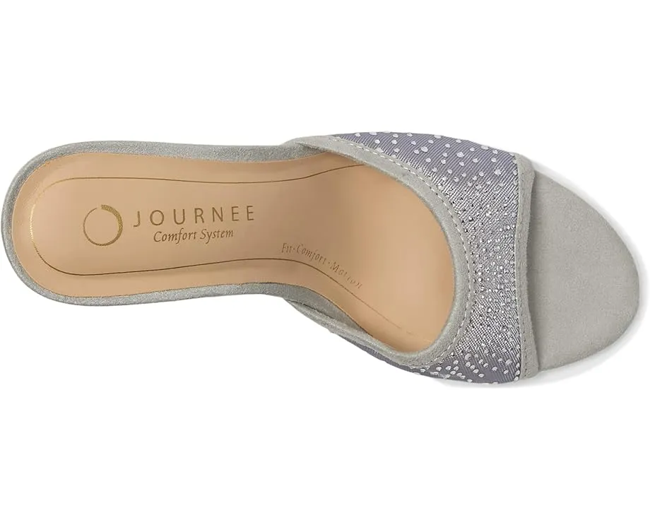 Босоножки на шпильке Journee Collection Hensley с открытым носком и стразами