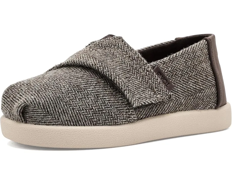 Детские туфли TOMS Alpargata темно коричневые
