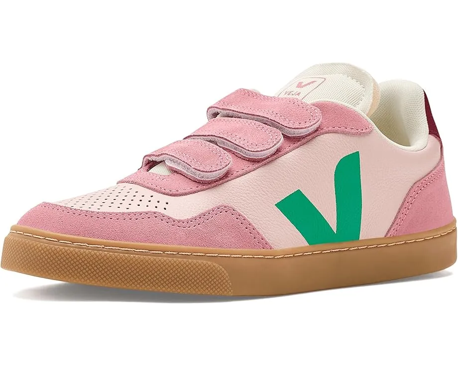 Кроссовки VEJA Kids Small V-90 на липучке с кожаным верхом