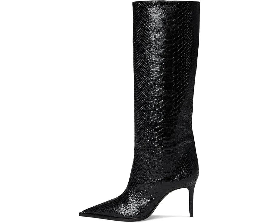 Ботинки Schutz Mary Up до колена на шпильке с металлическим эффектом