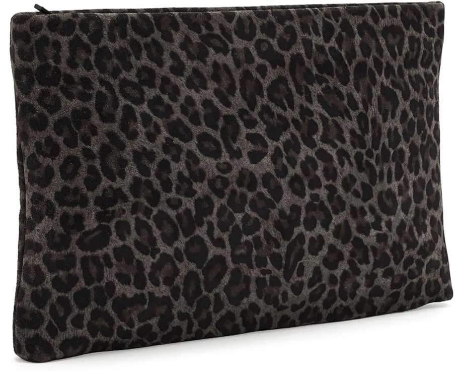 Клатч Bettina Leppo из мягкой кожи с принтом под животное AllSaints