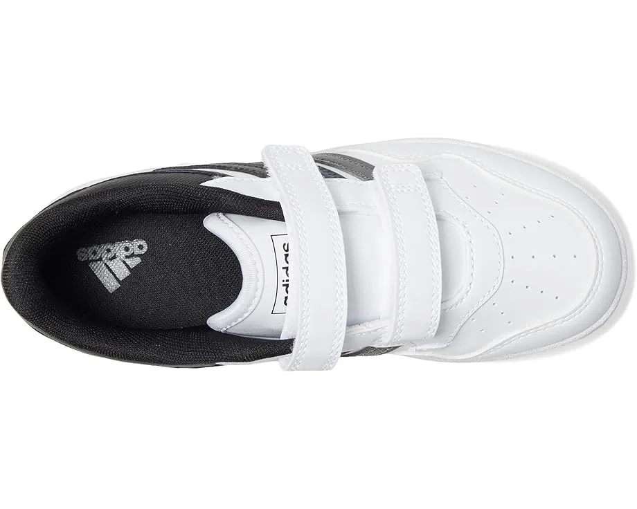 Детские кроссовки Hoops 4.0 от adidas с низким силуэтом и застежками на липучках