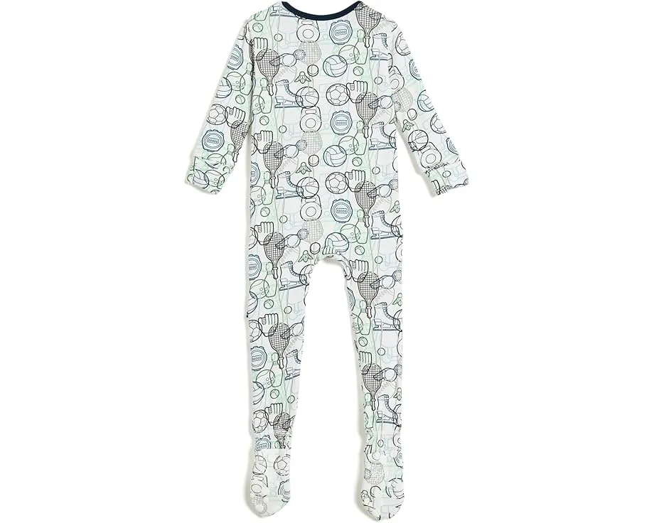 Слип с принтом и двухсторонней молнией для младенцев Kickee Pants