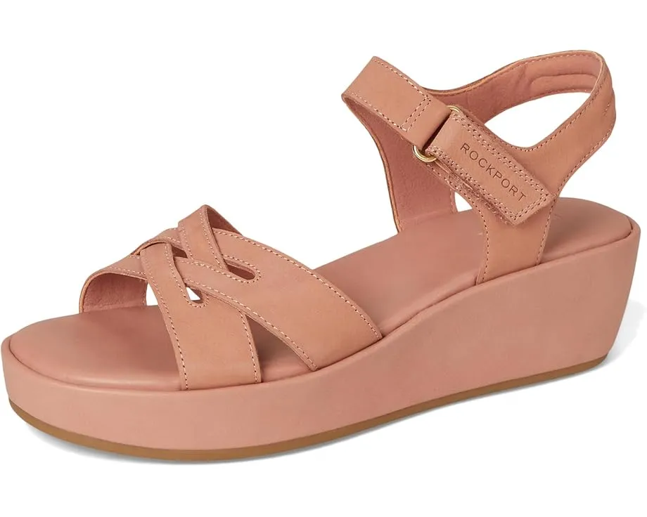 Сандалии-танкетки Rockport Amira с перекрестными ремешками и технологией truTECH