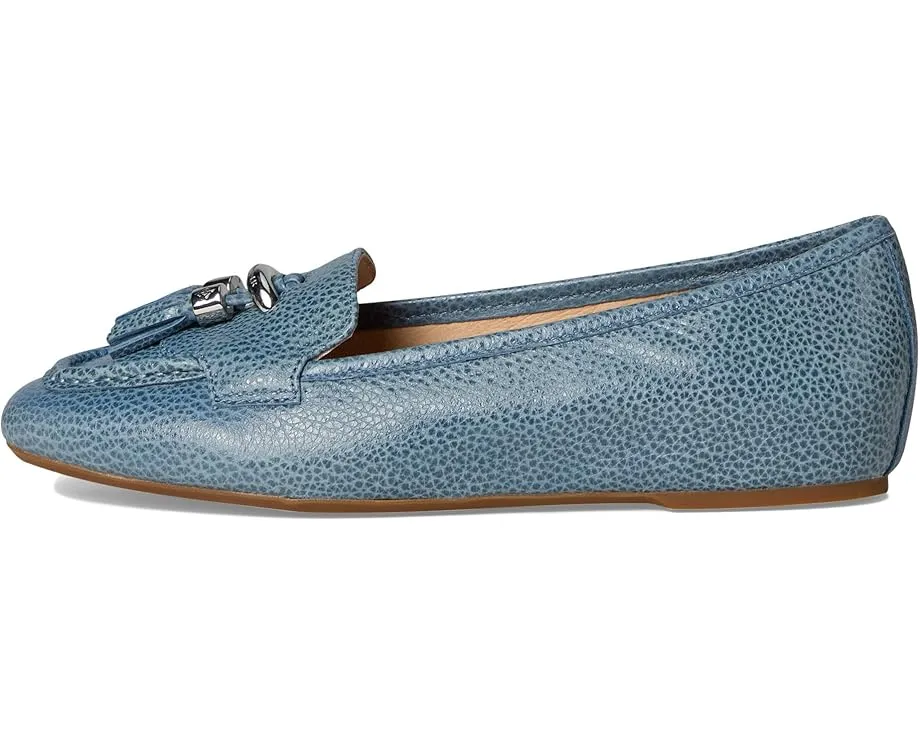 Лоферы Donald Pliner Loriel из чёрного лакированного кожи с декоративным кольцом и кисточкой